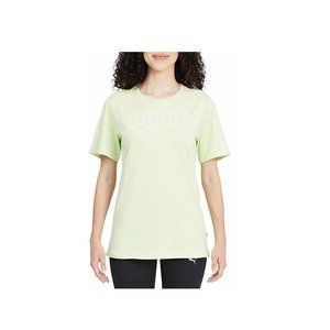 NWoT PUMA Womens Boyfriend Logo Short Sleeve T-Shirt Size Large, Lime, $40 1B128